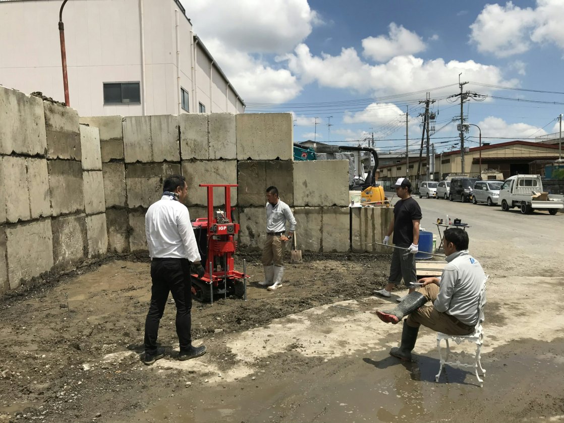 独自のシステムを用いて大阪で地盤調査工事や土木工事を実施